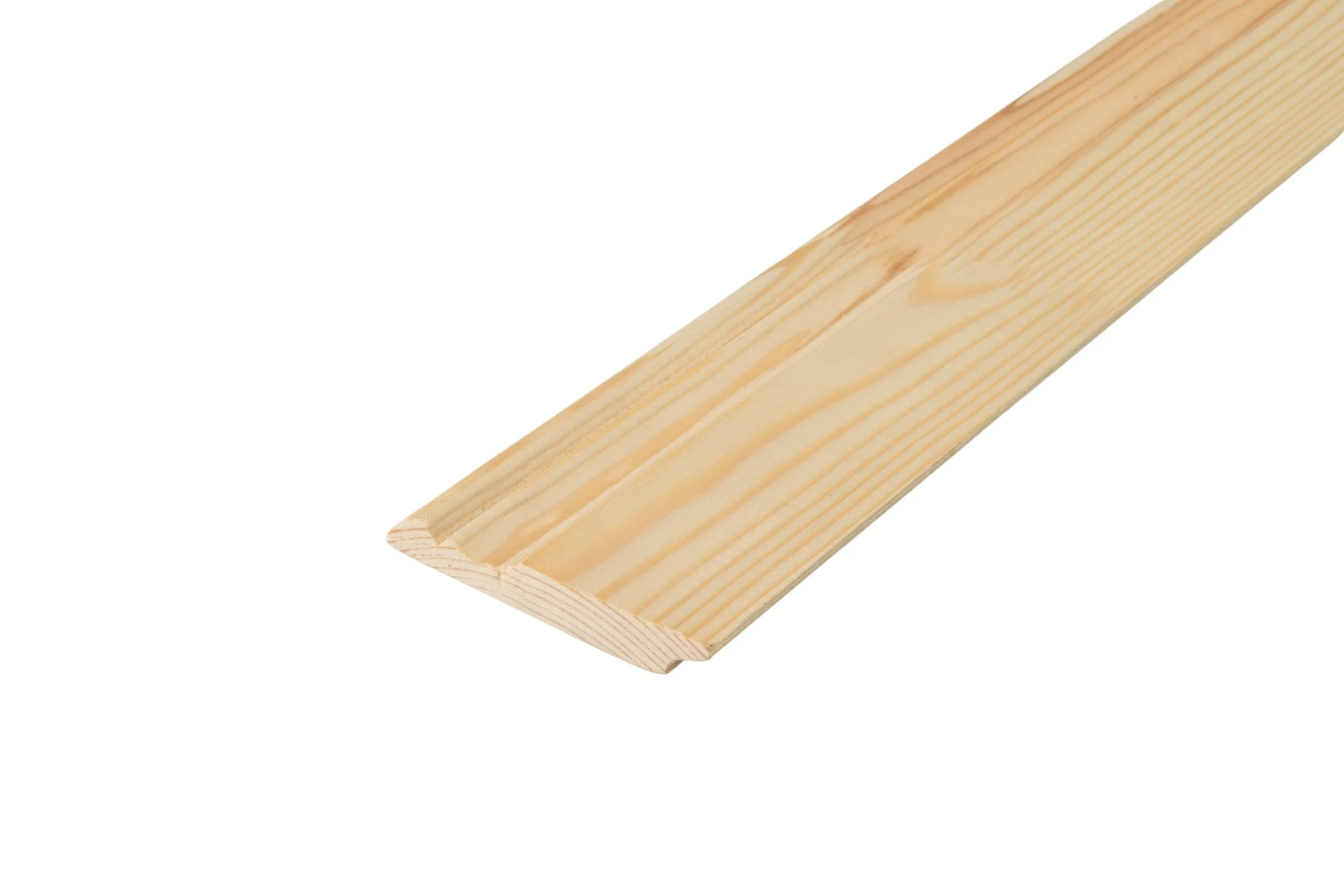 Plintă Lemn Masiv Rășinoase 13×90 mm, Clasa AB Îmbinat, Profil Pardoseală