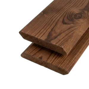 Lambriu Termotratat profil Rombus din Lemn de Rășinoase 23×130 mm, Clasa AB